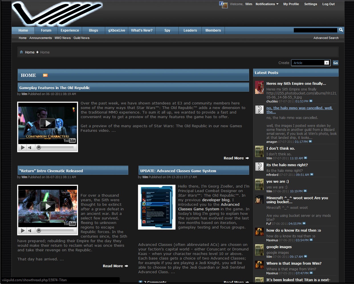 VIII project screenshot