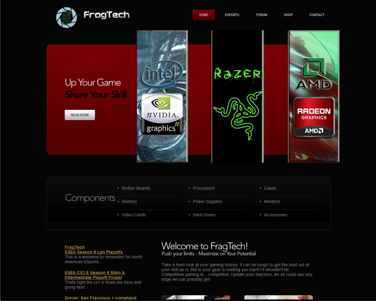 FragTech project screenshot