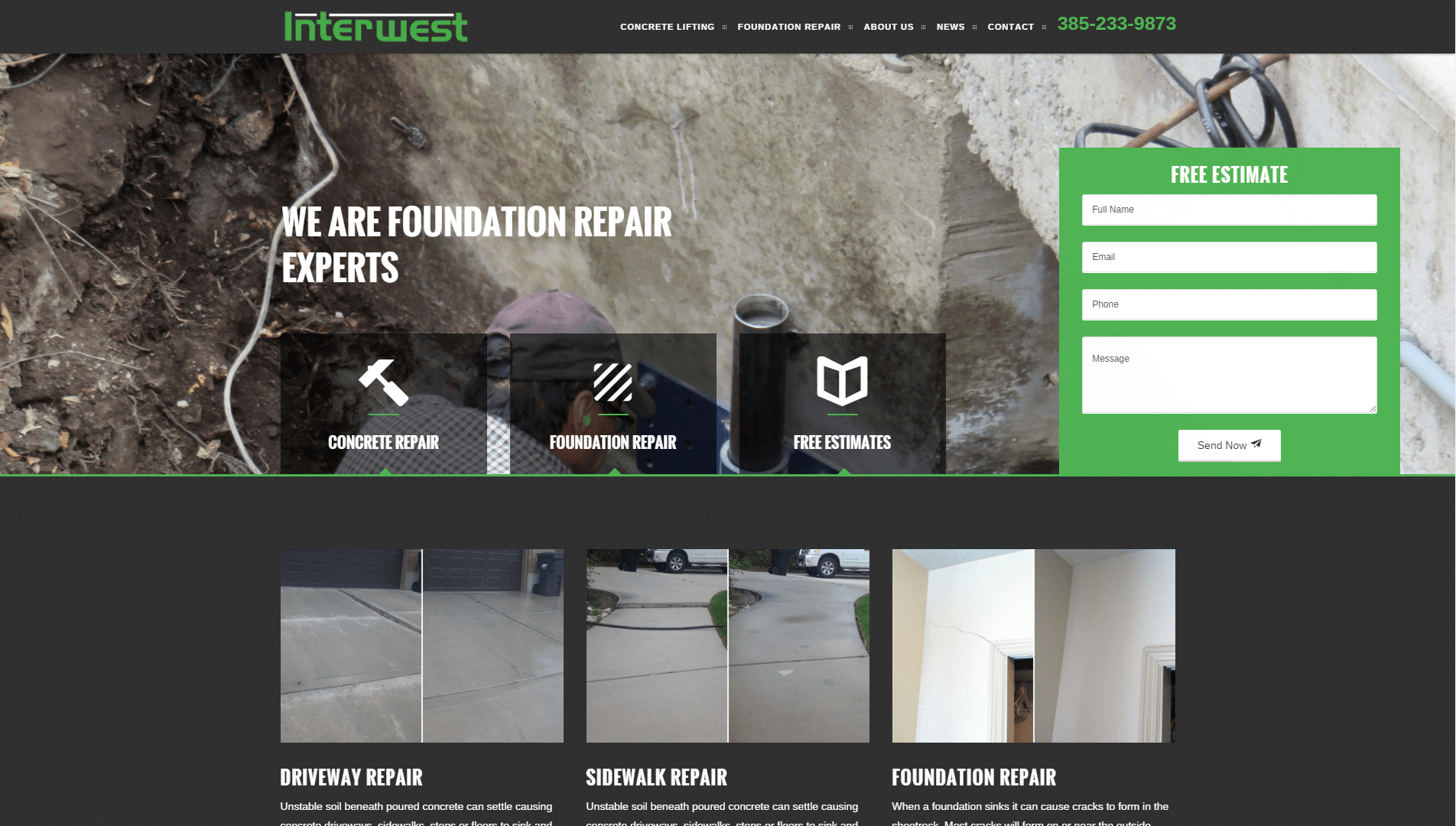 Interwest project screenshot